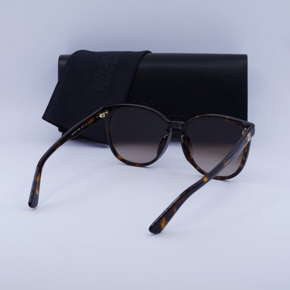 Moschino MOS074/F/S 0086 HA Square Sunglasses - Havana/Brown - Picture 4 of 11